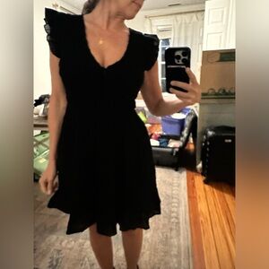 Free People black dress casual with pockets! XS